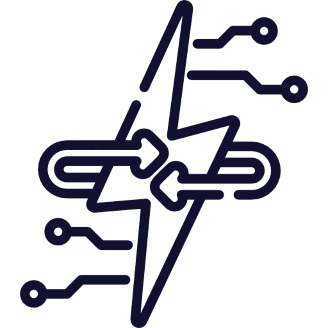 Electric circuit with data connections